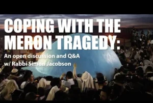 Coping with Tragedy Flier for coping after what happened in Meron