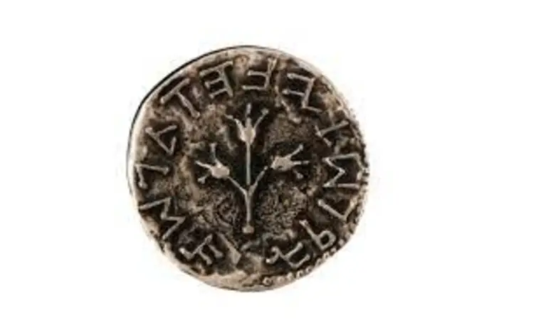 ancient 1/2 shekel coin