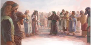 Korach gathered his crowd to protest the anointing of Aharon