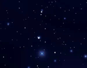 Stars shining in the dark sky