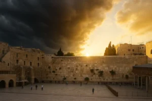 Kotel with fire and light