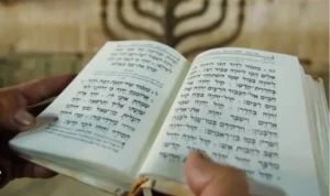 Open book of tehillim at the kotel