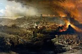 Smoke covering over Jerusalem