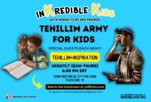Inkredible kids Tehilim army poster
