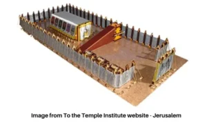 Detailed wood model of the Tabernacle (Mishkan)