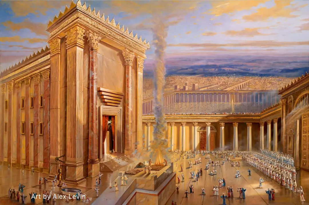 Art work of the beit hamikdash